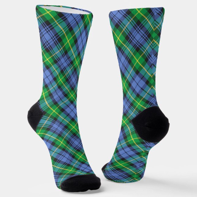 Clan Gordon Tartan Socks (Angled)