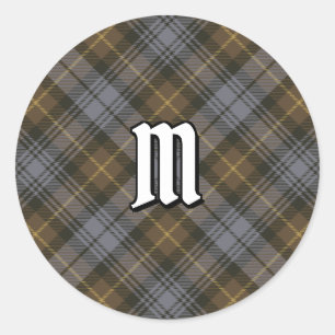 Clan Gordon Weathered Tartan Classic Round Sticker