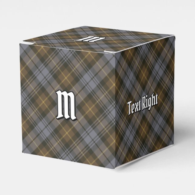 Clan Gordon Weathered Tartan Favour Box (Front Side)
