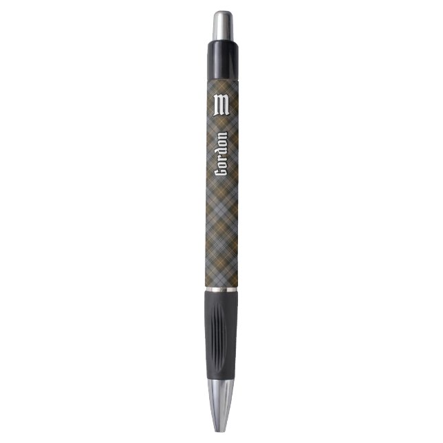 Clan Gordon Weathered Tartan Pen (Front Vertical)