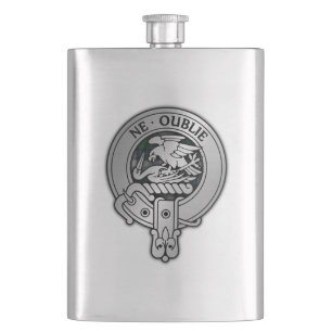 Clan Graham Crest & Dress Tartan Flask