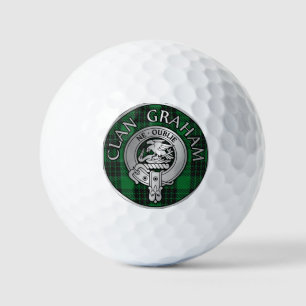 Clan Graham Crest & Tartan Golf Balls