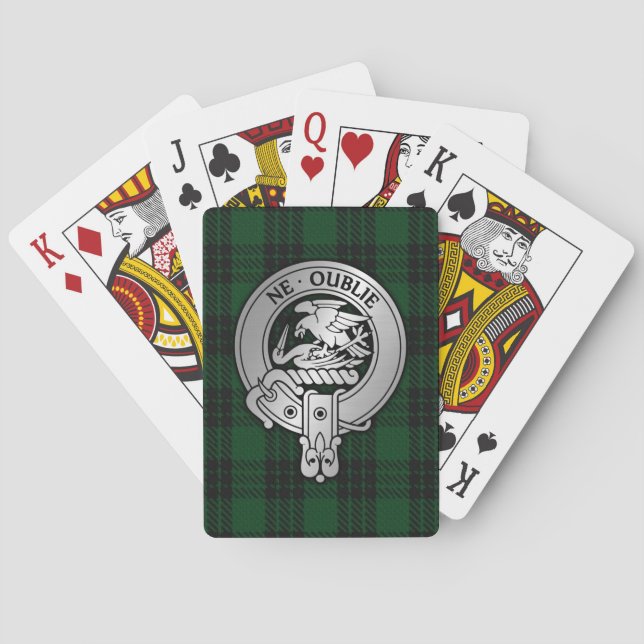 Clan Graham Crest & Tartan Playing Cards (Back)