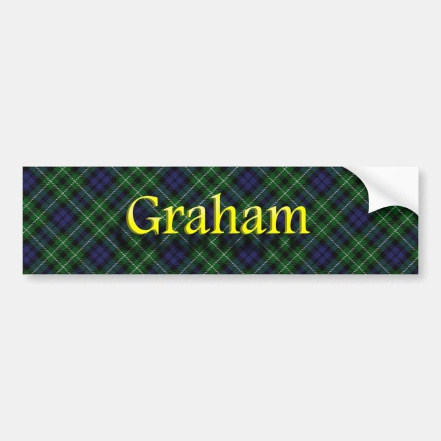 Clan Graham Scottish Bumper Sticker (Front)