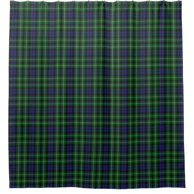 Clan Graham Scottish Heritage Tartan Shower Curtain (Front)