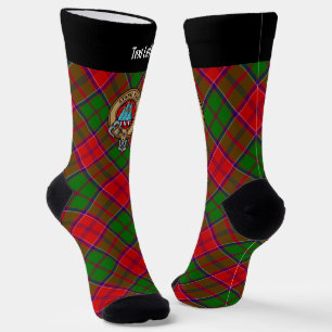Clan Grant Crest over Tartan Socks
