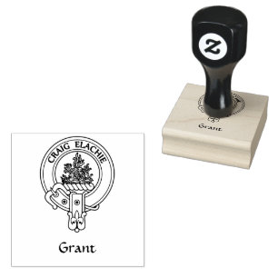 Clan Grant Crest Rubber Stamp