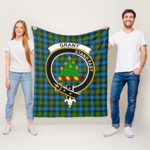 Clan Grant Hunting Tartan Plaid Fleece Blanket