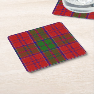 Clan Grant Plaid Paper Coasters