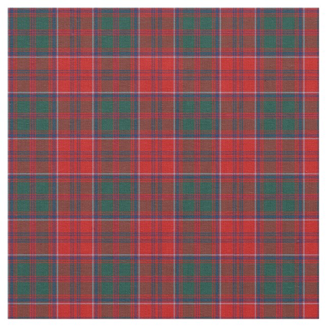 Clan Grant Tartan Fabric (Close Up)