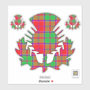 Clan Grant Thistle Sticker