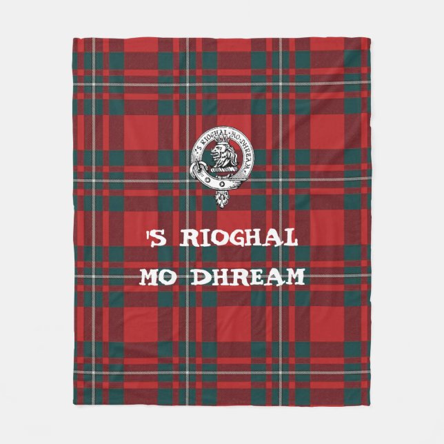 Clan Gregor Fleece Blanket (Front)