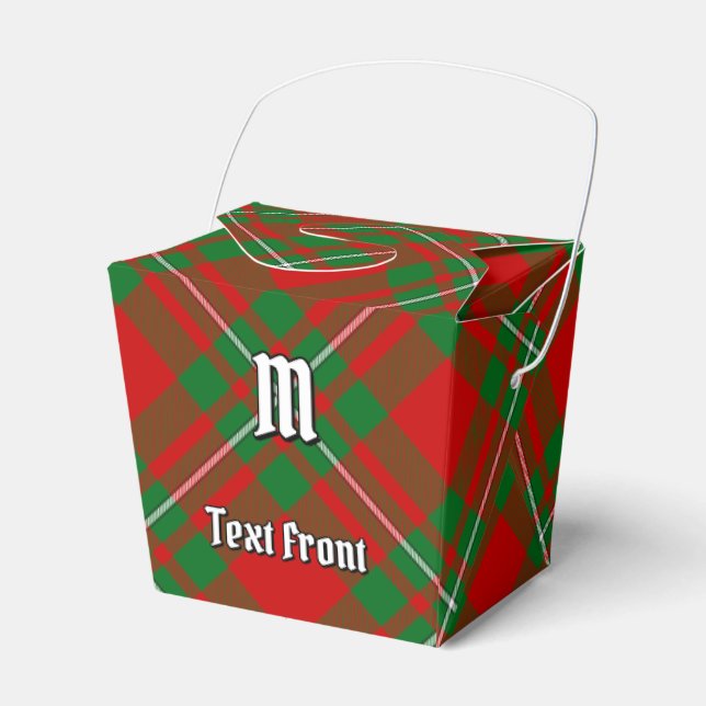 Clan Gregor Tartan Favour Box (Front Side)