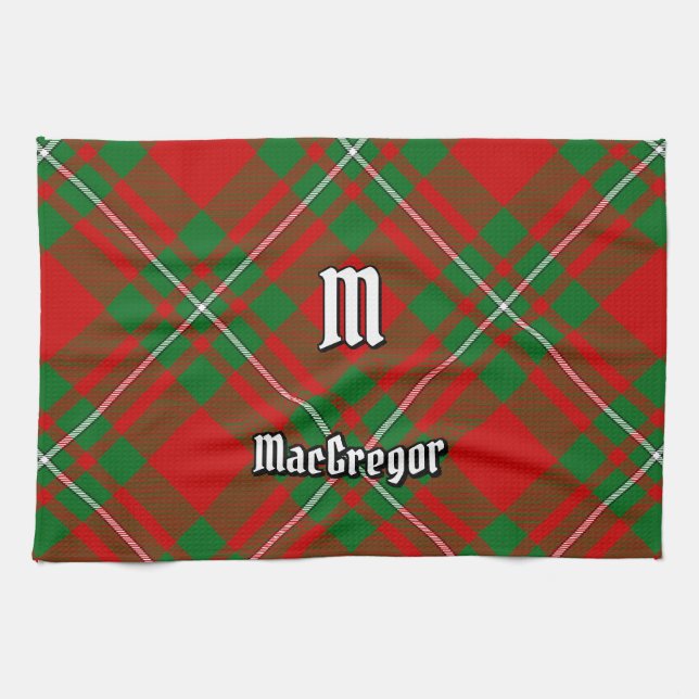 Clan Gregor Tartan Kitchen Towel (Horizontal)