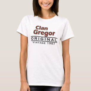 Clan Gregor Vintage Customise Your Birthyear T-Shirt