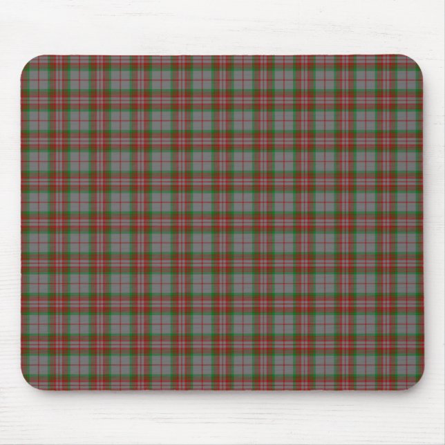 Clan Grey Tartan Mouse Mat (Front)