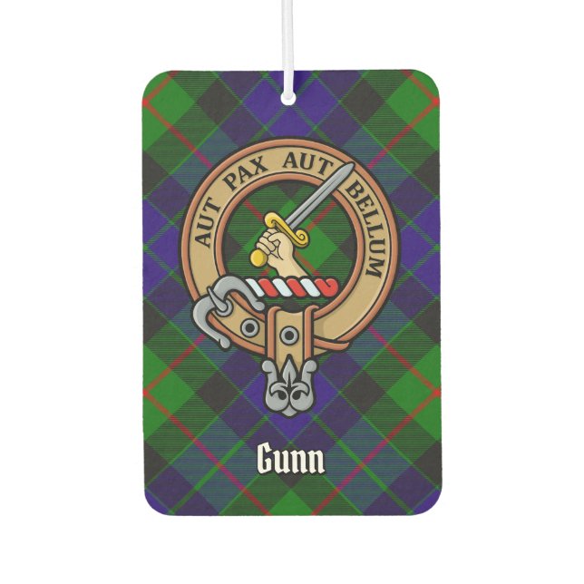 Clan Gunn Crest Air Freshener (Front)