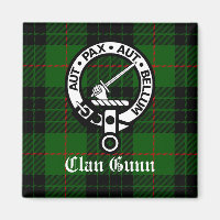 Clan Gunn Crest Badge and Tartan