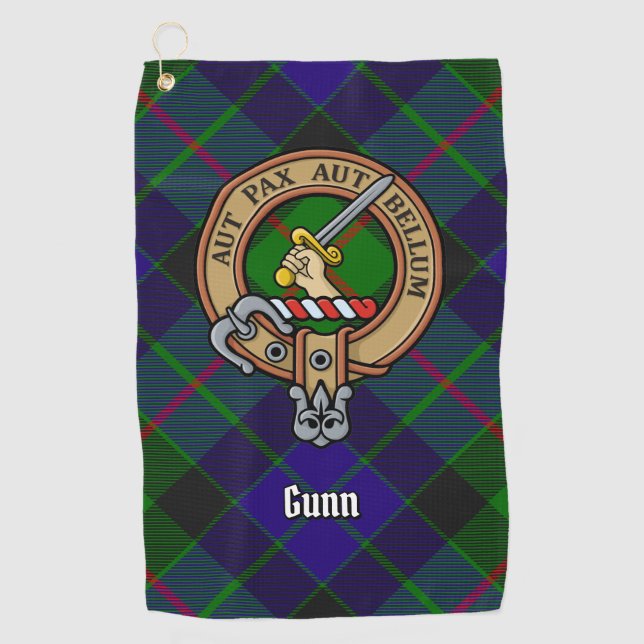 Clan Gunn Crest Golf Towel (Front)
