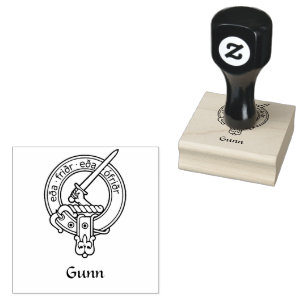 Clan Gunn Crest Rubber Stamp