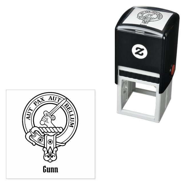Clan Gunn Crest Self-inking Stamp (In Situ)