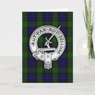 Clan Gunn Crest & Tartan Card