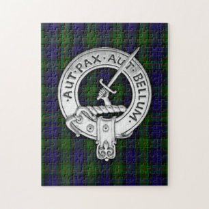 Clan Gunn Crest & Tartan Jigsaw Puzzle