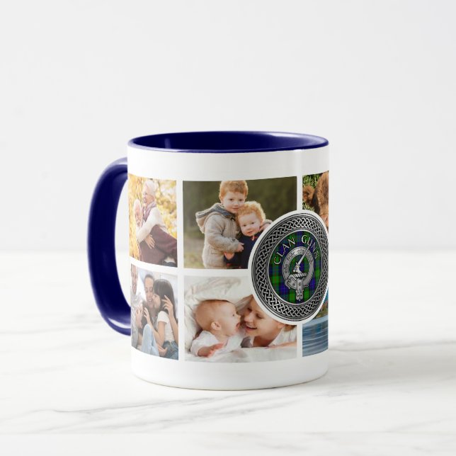 Clan Gunn Personalised Family Mug (Front Left)