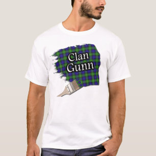 Clan Gunn Scottish Tartan Paint Shirt