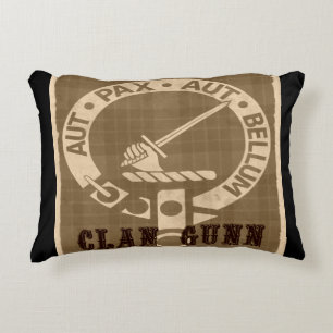 Clan Gunn Sepia Decorative Cushion