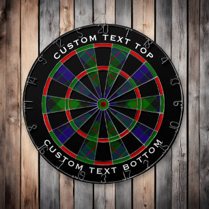 Clan Gunn Tartan Dart Board