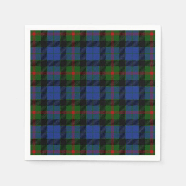 Clan Gunn Tartan Napkin (Front)