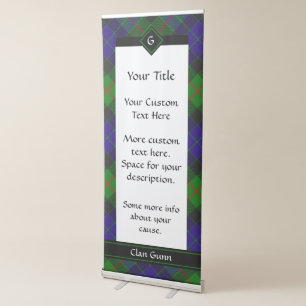 Clan Gunn Tartan Retractable Banner