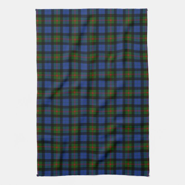 Clan Gunn Tartan Tea Towel (Vertical)