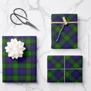 Clan Gunn Tartan Wrapping Paper Sheets