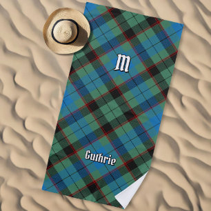 Clan Guthrie Tartan Beach Towel