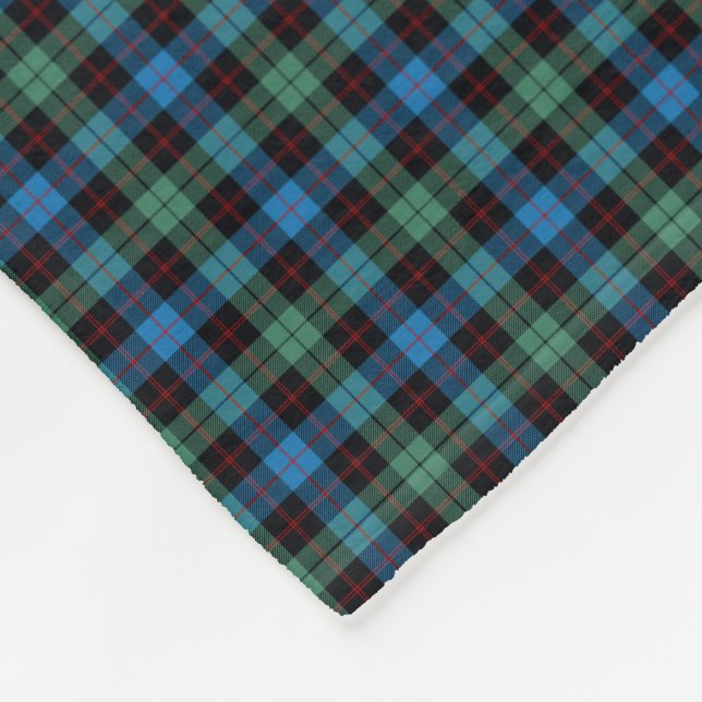 Clan Guthrie Tartan Fleece Blanket (Corner)