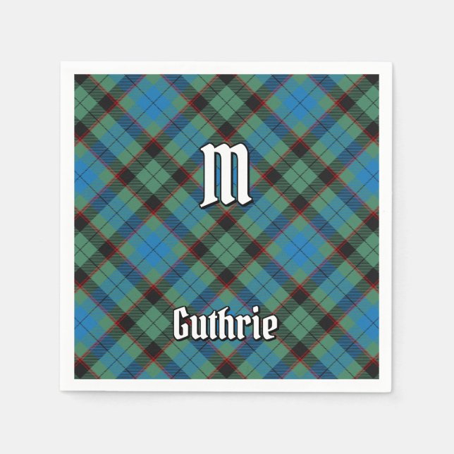 Clan Guthrie Tartan Napkin (Front)