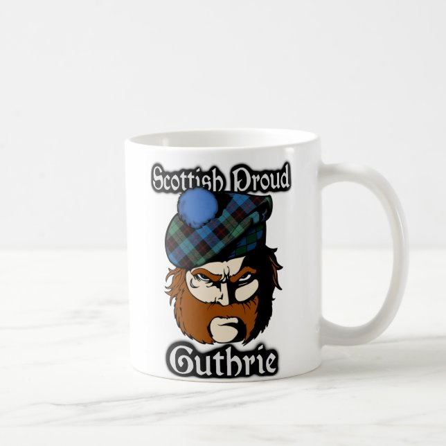 Clan Guthrie Tartan Scottish Coffee Mug (Right)
