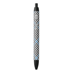 Clan Haig Check Tartan Black Ink Pen