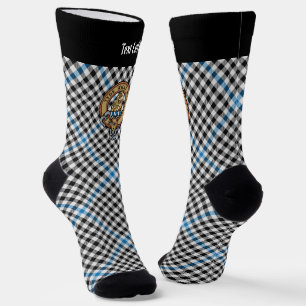 Clan Haig Crest over Check Tartan Socks