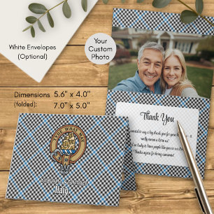 Clan Haig Crest over Tartan Invitation