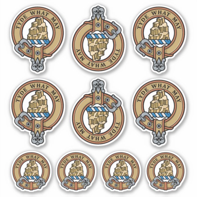 Clan Haig Crest Sticker Set (Front)