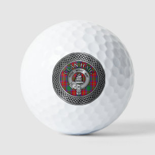 Clan Haig Crest & Tartan Knot Golf Balls