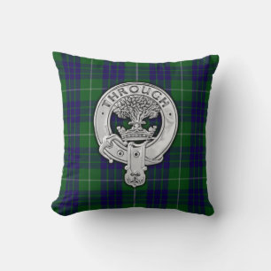 Clan Hamilton Crest & Hunting Tartan Cushion