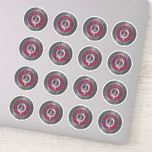 Clan Hamilton Crest & Tartan Knot Sticker