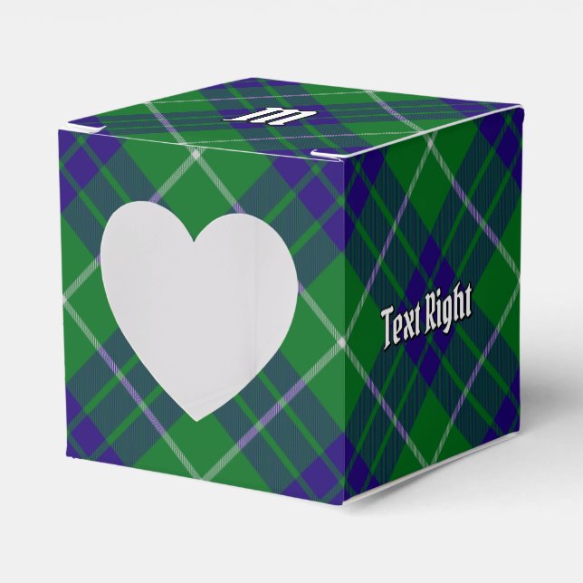 Clan Hamilton Hunting Tartan Favour Box (Front Side)