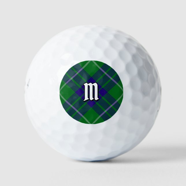 Clan Hamilton Hunting Tartan Golf Balls (Front)