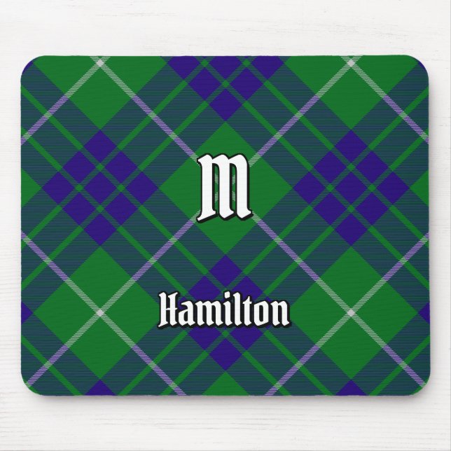 Clan Hamilton Hunting Tartan Mouse Pad (Front)