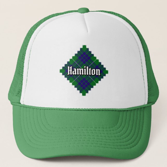 Clan Hamilton Hunting Tartan Trucker Hat (Front)
